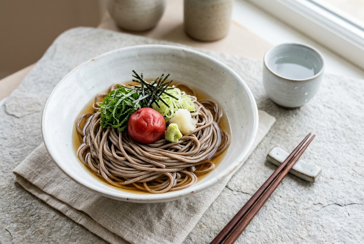 冷やし梅そば