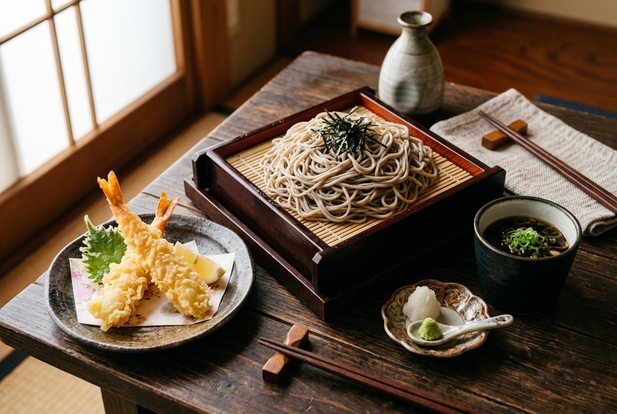 海老天もりそば